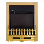 Elektrikamin Homcom 48,2x18,5x59,2cm, kuldse/musta v&auml;rvi