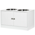 Kauss koos alusega PawHut 60x30x35,5cm, valge/hallikas v&auml;rv