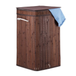 Pesukorv 63x36x36cm, 70L., pruun/valge