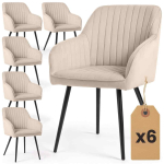 S&ouml;&ouml;gitoa toolid FLORENCE, 6 tk, Beež, 54,5 &times; 82 &times; 58 cm