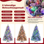 J&otilde;ulupuu, 850 oksatippu, 240 LED, 180 &times; 110 cm