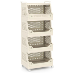 Hoiuk&auml;ru, 5 riiulit, 6 konksu, 18 &times; 12 &times; 47 tolli