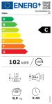 Pesukuivati Midea MD205H80BW/W-BK, 8 kg