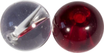 Rakendusp&auml;rlid Fox Rage Strike Point l&auml;bipaistev and punane Glass Beads, 6 mm