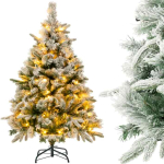 Tehis-LED kuusk 90x136cm, roheline/valge v&auml;rv