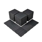 Tumehallid omavahel &uuml;hendatavad plastist terrassiplaadid, 54 tk, 30x30 cm