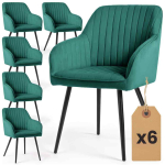 S&ouml;&ouml;gitoa toolid FLORENCE, 6 tk, Roheline, 54,5 &times; 82 &times; 58 cm
