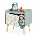 Laste &ouml;&ouml;kapp Relaxdays, 1 sahtel, 40 &times; 41 &times; 30 cm