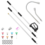 Survepesuri teleskoopvarras VEVOR SSG06, 7 otsikut, 277,5 &times; 14,5 &times; 3,1 cm