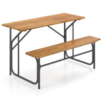 &Otilde;uelaua ja pingi komplekt, 2-kohaline, 132 &times; 81,3 &times; 74,9 cm