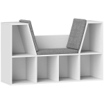 Raamaturiiul Homcom 105x30x63cm., valge/hall