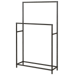 Seisev r&auml;tikuriiul Homcom 66x20x110cm, musta v&auml;rvi