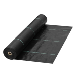 Aia geotekstiilkangas, must, 120x3048 cm, 197 g/m&sup2;, umbrohut&otilde;rjevahend