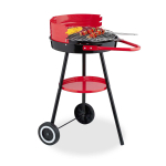 S&ouml;egrill Relaxdays, ratastega, 42 &times; 77 &times; 60 cm