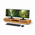 Monitorialus Relaxdays 10053050_126, kahele monitorile, 96,5 &times; 14 &times; 24,5 cm