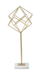 Geomeetriline dekoratiivne skulptuur, 16 &times; 41,5 &times; 18 cm