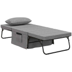 Kokkupandav voodi Homcom 188x75x38cm, halli/must v&auml;rvi