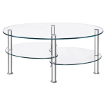 L&auml;bipaistev kohvilaud 89x51x45,5cm, h&otilde;bedase v&auml;rvusega