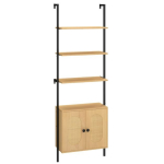 Vaba seisva riiul 60x30x184cm, helepruun/must v&auml;rv