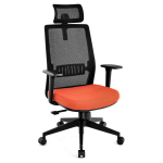 Kontoritool 60x65x126cm, musta/punase v&auml;rvi