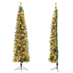 Tehis LED kuusk 60x210cm, roheline/valge v&auml;rv