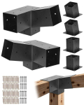 Pergola komplekt 92x92 mm puitpostidele, 2 alusele ja 2 kronsteinile