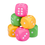 Riidest t&auml;ringukomplekt Relaxdays, 6 tk, Mitmev&auml;rvilised, 7,3 &times; 7,3 &times; 7,3 cm