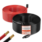P&auml;ikesepaneeli pikenduskaabel VEVOR MC4-10AWG, 2 juhiga MC4-liitmikega, Must/punane