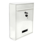 Postkast 35x26,5x8,5cm, valge v&auml;rv
