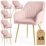 S&ouml;&ouml;gitoa toolide komplekt FLORENCE, 6 tk, roosa ja kuldne, 54,5 &times; 82 &times; 58 cm