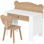 Laste kirjutuslaua ja tooli komplekt, 1 laud ja 1 tool, 80 &times; 74,5 &times; 41 cm