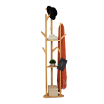 Riidenagi Relaxdays, 9 konksu, 2 riiulit, 47 &times; 168,5 &times; 47 cm