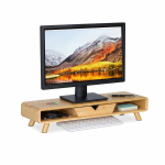 Monitorialus Relaxdays 10053052.0, 2 hoiuruumi ja sahtel, 62 &times; 13 &times; 20,5 cm