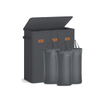 Pesukorv SONGMICS RLH013G01, 3 sektsiooni, 160 l, 64 &times; 33 &times; 75 cm