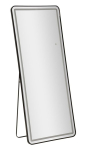LED-valgustusega peegel, p&otilde;randa- ja seina, 70 &times; 170 &times; 4 cm