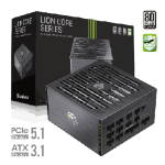 Toiteplokk Gamemax LION CORE 1200P, 1200 W, t&auml;ielikult modulaarne, Platinum