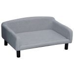Koerapesa PawHut 82x54x36cm, halli/musta v&auml;rvi