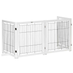 Koera traatv&otilde;rk PawHut 305x35,5x82cm, valge/must v&auml;rv