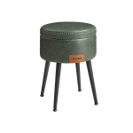 Taburet 38.2x44.4cm., tumeroheline/must