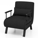 Tugitool 79x65x79cm, musta v&auml;rvi