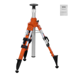 Laserlood-statiiv, 5/8"-11 keermega, 27-68 tolli k&otilde;rgune, geodeetiline