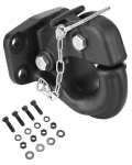 Haakekonks 15000 kg veov&otilde;imega, must, kinnituskomplekt, 6,35-7,5 cm lunette-r&otilde;ngale