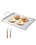 Roostevabast terasest ristk&uuml;likukujuline praepann, 23x16 tolli, gaasi-, grilli- ja teppanyaki-pliitidele