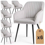 S&ouml;&ouml;gitoa toolide komplekt FLORENCE, 6 tk, hall ja must, 54,5 &times; 82 &times; 58 cm