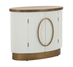 Elutoa kapp Mauro Ferretti TOLOSA, 2 ust, valge, pruun ja kuldne, 79 &times; 67 &times; 48 cm