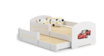 Laste kaheinimesevoodi Luk madratsi ja turvapiirdega 164x85x63 / 145x80x15cm, sportauto