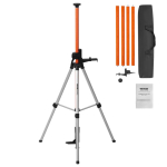 Laserlood-statiiv k&otilde;rguse reguleerimisega, 1040&ndash;3400 mm
