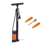 Jalgrattapump Relaxdays, 3 adapterit, 60 &times; 20 &times; 5 cm