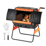 Komposter VEVOR XDB-436C, 2 kambrit, 200 l, 95,5 &times; 67 &times; 105 cm