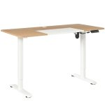 Reguleeritava k&otilde;rgusega elektriline laud Vinsetto 140x70x116cm, heledpruun/valge v&auml;rv